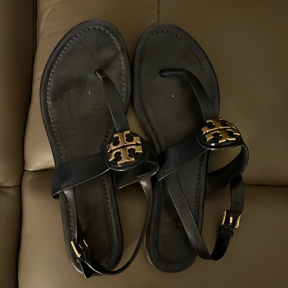 Tory Burch Navy Sandals